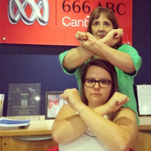 Alex Sloan and Susan Hutchinson #getcross about sexual violence in armed conflict